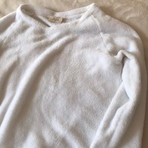 White soft pullover